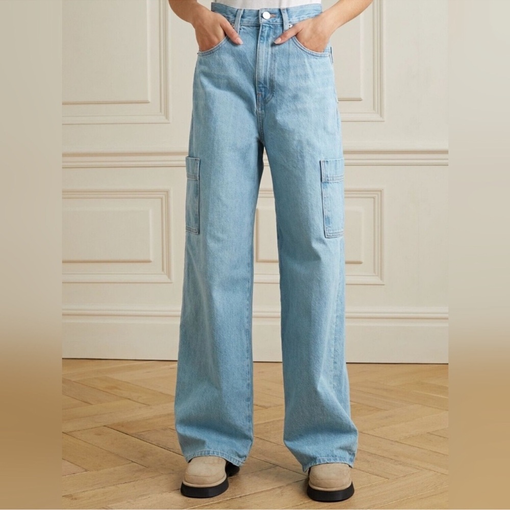 Frame High Rise Baggy Pocket Jeans size 29